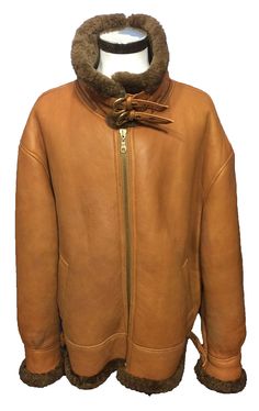 B-3 BOMBER BROWN SHEARLING LEATHER FLIGHT JACKET MEN'S SIZE 4 XL $299.99 #Leather #Bomber #Jacket #BomberJacket #A2jacket #B3jacket #B2jacket #AviatorJacket At Eagle Ages We Love Bomber Jackets. You can find a great choice of Vintage & Second hands Bomber Jackets in our store. eagleages.com/.