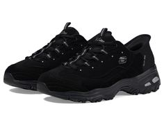 PRICES MAY VARY. Hands Free Slip-Ins, Air Cooled Memory Foam, Heel Pillow Skechers D Lites, Skechers Sneakers, Casual Sneakers Women, Black Shoes Women, Skechers Women, Skechers Shoes, Sneaker Collection, Shoes Black, Hands Free