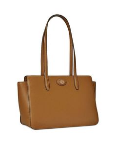 The Robinson Small Pebbled Leather Tote is the perfect bag for your everyday adventures. Crafted from durable pebbled leather with elegant gold-tone hardware, its zippered top closure keeps your essentials secure while two interior slip pockets and one interior zip pocket organize your belongings. Measuring 11.6' wide x 8.4' high x 4.7' deep, it has adjustable leather crossbody strap for comfortable carrying anytime, from brunch with friends to shopping trips. Lined interior adds extra protection and style. Gorgeous yet go-anywhere, this versatile tote is ideal for capturing memories on the go. Classic Pebbled Leather Shoulder Bag For Fall, Classic Fall Pebbled Leather Shoulder Bag, Elegant Pebbled Leather Shoulder Bag With Zipper Closure, Elegant Pebbled Leather Shoulder Bag With Zipper, Tory Burch Robinson, Pocket Organizer, Everyday Adventures, Tory Burch Bags, Bags Tote