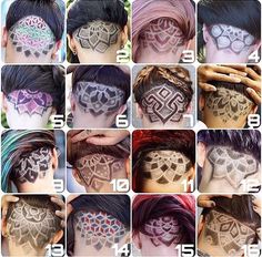 Hair tatoos Haircut Edgy, Shaved Haircut, Times Font, Undercut Hair Designs, Bob Hairstyle Ideas, Vector Alphabet