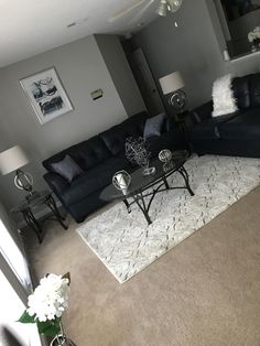 the living room is clean and ready to be used as a den or family room