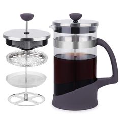 PRICES MAY VARY. ☕Kithenexus French Press Coffee Maker - Enjoy a cup of coffee at a wonderful morning, with this classic brewing method, keep a cup of coffee with an extremely smooth and pure flavor in the french press glass pot. ☕4 Level Filtration System - 4-Layered 304 stainless steel filter screen to capture the smallest coffee grounds in the coffee. Filter screen is easy to disassemble and clean. Stack one or more screens together gives your espresso a more refined taste. ☕Food Grade Safety Stainless Steel Coffee Maker, Taste Food, Glass Pot, French Press Coffee Maker, Amazon Coffee, Coffee Press, Tea Maker, French Press Coffee, Espresso Makers