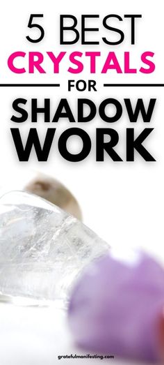 the words 5 best crystals for shadow work