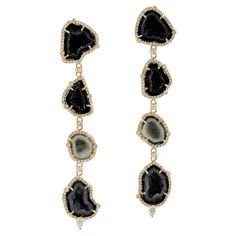 18KT:17.284g,D:1.93ct, Geod:29.00ct, Diamond Dangle Earrings, Art Deco Diamond, Diamond Gemstone, Indian Art, Free Jewelry, Pave Diamonds, Statement Jewelry, Earrings Handmade, Online Jewelry