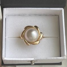 Mobe Pearl 14k Ring Size 4.5 18mm At Widest Point Including Gold Surround Pearl 12mm Excellent Condition. Gorgeous Solid Shiny Setting. Very Substantial Mount. Cocktail Style Setting In Fine Jewelry Yellow Gold! Ring Color, Womens Jewelry Rings, Fashion Set, Ring Size, Fine Jewelry, Size 4, Yellow Gold, Women Jewelry, Ring