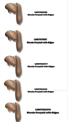 three different types of hair are shown in this graphic style, with the names and description below