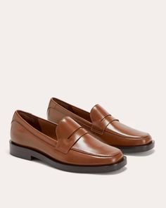 The Penny Loafer Rum – Everlane Autumn Sweaters, Dog Rules, Penny Loafer, Clothing Pieces, Blog Inspiration, Flat Sneakers, Fall Collection, Fall Collections, Penny Loafers