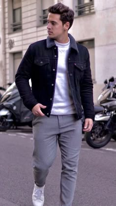 Dressing Style For Men, 5 Outfits, Outfits To Try, Man Dressing Style, Style For Men, Monochrome Outfit, Dressing Style, Mens Fashion Blog, Mens Fashion Urban