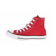 Size: 8.5 Men / 10.5 Women Condition: New Model: All Star Type: Athletic Sneakers Country/Region Of Manufacture: Unknown Department: Men/Women Fits 1/2 To 1 Size Bigger Color: Red Style: M9621 Closure: Lace Up Shoe Shaft Style: Hi Top Occasion: Casual Fabric Type: Canvas Brand: Converse Season: Fall, Spring, Summer, Winter Shoe Width: Medium Red Vulcanized Lace-up Canvas Shoes, Red High-top Sneakers With Rubber Toe Cap, Red Canvas Shoes With Round Toe And Laces, University Red Sneakers With Vulcanized Sole, Red High-top Lace-up Sneakers With Rubber Toe Cap, Red Canvas Shoes For Sports With Round Toe, Red Canvas Shoes With Round Toe For Sports, Sporty Red High-top Sneakers With Rubber Toe Cap, Sporty Red Canvas Shoes With Rubber Sole