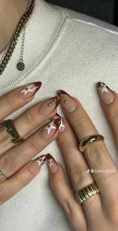 Romantic Nail Art, Nails Fire, Fall Nude Nails, Autumn Manicure, Hello Nails, Simple Acrylic Nails, Classy Acrylic Nails