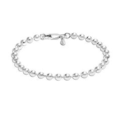 PRICES MAY VARY. MADE IN STERLING SILVER: This 925 Sterling Silver Beaded Chain Bracelet will fit any style. All LeCalla Sterling Silver Bracelets have perfect shine and finish. It is made of solid 925 Sterling silver by best Italian jewelry masters. With durable Lobster Clasp guarantees comfortable and safe wear. ⚡【Size Info】FEATURE : This Classic Minimalist design of the Handmade Bead Ball Strand Chain Bracelet for Men Women can be worn simply for an elegant look, or layered with other Bracele Silver Bracelet Designs, Chain Bracelet For Women, Bead Ball, Silver Heart Bracelet, Silver Bracelets For Women, Sterling Silver Initial, Silver Snake Chain, Silver Chain Bracelet, 925 Sterling Silver Chain