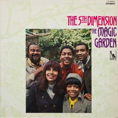 an album cover for the 5th dimension featuring four men and a woman, all smiling