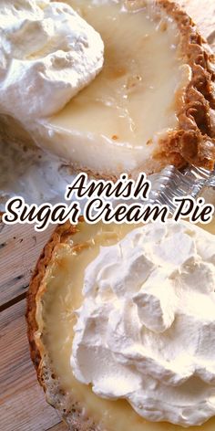 Sugar and cream bake together to form a creamy, almost caramelized, satiny smooth filling in this old-fashioned vanilla custard pie recipe. Vanilla Custard Pie Recipe, Maple Cream Pie Recipe, Sweet Cream Pie, Vanilla Custard Pie, Amish Pie, Sugar Cream Pie Recipe, Coconut Cupcake Recipes, Boston Cream Pie Recipe