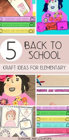 five back to school craft ideas for elementary