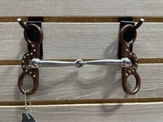 Maverick House Snaffle with Brown Shanks & Dots By Tom Balding – Leanin' Pole Arena