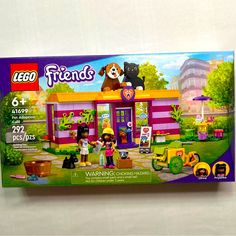 the box is open for this lego friends set to be used as a toy store