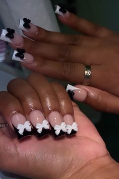 White Funky Nails, I Heart Me Nails Design, Nails With Letter J On It, Nail Inspos On Short Nails, I Heart Me Nails, Nails Acrylic Black Women, Shirt Nail Ideas, Simple Black Nail Ideas, Nail Ideas Birthday