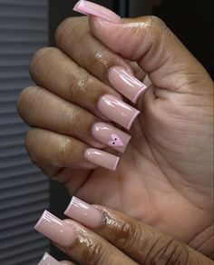 @Klassifiedbykay 🫶🏽 Holiday Acrylic Nails, Acrylic Toe Nails, Colored Acrylic Nails, Girly Acrylic Nails, French Tip Acrylic Nails, Long Acrylic Nails Coffin, Acrylic Nails Coffin Pink, Long Square Acrylic Nails