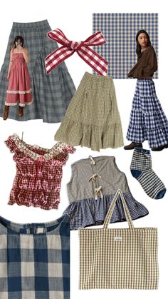 Montessori, Gingham, Collage, Dresses