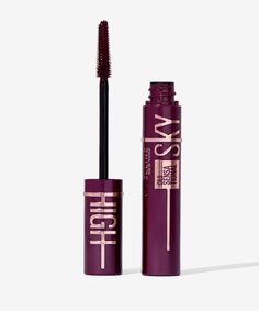 Lash Sensational Sky High Mascara Sky High Brown Mascara, Sky High Burgundy, Maybelline Mascara Sky High, Maybeline Mascara Sky High, Maroon Mascara, Burgundy Mascara, Maybeline Mascara, Coloured Mascara, Maybelline Sky High Mascara