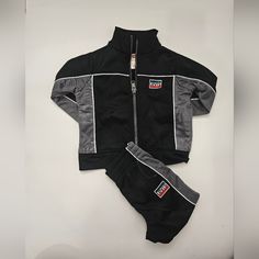 Hey Guys! Levi Jogger Set Brand New Never Worn Sporty Black Streetwear Sets, Sporty Black Sets For Streetwear, Sporty Fitted Gray Set, Fitted Gray Sporty Sets, Casual Black Playwear Sets, Black Winter Sports Sets, Black Sportswear Sets For Winter, Gray Cotton Streetwear Sets, Black Cotton Sportswear Set