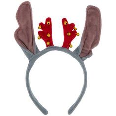 Band Thickness: 0.57" Size: One Size Fits Most Material: Fabric, Plastic & Metal Color: Blue, Red, Gold & Mauve Age Grade: 3+ Quantity: 1 Give your party a fun holiday photo booth prop like this Stitch Christmas Headband! This fuzzy headband is shaped like Stitch's iconic long purple ears. In between his ears are red antlers decorated with small gold jingle bells. Pair this accessory with a cute outfit for a fun holiday look! Novelty Christmas Party Headband, Cute Party Costume Headband, Cute Costume Headband For Parties, Adjustable Christmas Costume Party Accessories, Adjustable Christmas Holiday Headband, Adjustable Headband For Holiday Festivities, Adjustable Headband For Holiday Gifts, Red Christmas Holiday Headband, Christmas Party Adjustable Hair Accessories