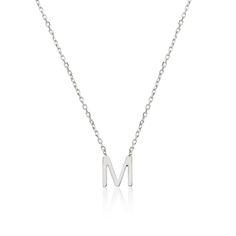 Our beautiful solid white gold miniature initial letter necklace is the perfect personalised piece of jewellery for any lady. Made of solid 9ct white gold, this letter necklace features an extender so it can be worn at either 16inch (41cm) or 18inch (46cm), perfect for layering with another initial necklace or other jewellery. Choose from any letter in the alphabet. Also available in solid 9ct yellow gold. To keep your jewellery shining bright, we recommend giving it a little care over time. By using a soft, lint-free jewellery cloth, you can remove blemishes that result from body oils, perfumes and lotions, whilst protecting the finish on your beautiful Lily & Roo jewellery from future damage.  TOP TIPS Avoid the five S's - Sleep, Shower, Swim, Sprays (perfumes) & Sweat (exercise).  Alway Initial Letter Necklace, J Necklace, Dainty Initial Necklace, Custom Initial Necklace, Best Friend Necklaces, August Birthstone Jewelry, July Birthstone Jewelry, Body Oils, Jewelry Ring Box