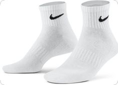 Sock Packs, Ankle Socks, Nordstrom Rack, White Black, White And Black, Socks, Nordstrom, Cushions, Nike