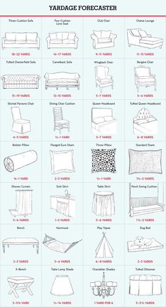 an image of various types of sofas and chairs in different styles, sizes and colors