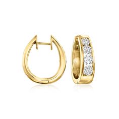 Fine Jewelery, Diamond Hoop Earrings, Fine Jewelry, Hoop Earrings, Yellow Gold, Yellow, Gold