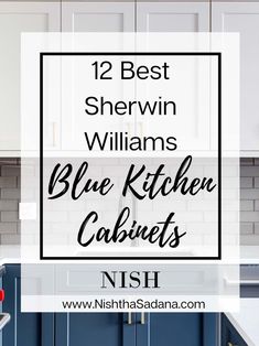 blue kitchen cabinets with the words 12 best shelving williams blue kitchen cabinets in black and white