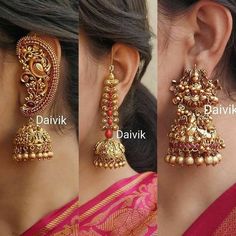 Selfie Poses Ideas, Lightweight Jewellery, Temple Jewellery Earrings, Indian Wedding Jewelry Sets, Indian Bridal Jewelry Sets, Antique Jewellery Designs, Gold Necklace Indian Bridal Jewelry, Indian Jewellery Design Earrings, Antique Jewelry Indian