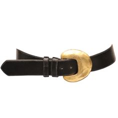 Robert Lee Black Leather Belt W/ Gold Buckle. In Excellent Condition Measurements: Longest Length - 38 Inches Shortest Length - 29 Inches Width - 1.9 Inches Black Belt Gold Buckle, The Paper Bag Princess, Black And Gold Belt, Paper Bag Princess, Hermes Kelly Bag, Gold Belt, Gold Belts, Fall Fits, Black Leather Belt