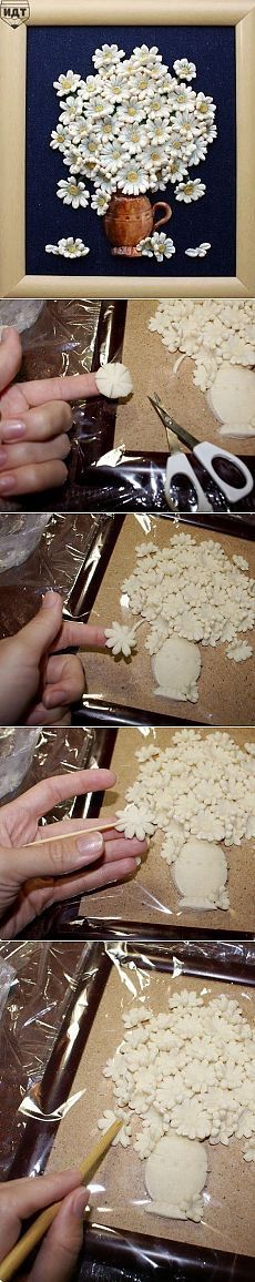 four bags of food are being prepared to be baked in the oven and put into baking pans