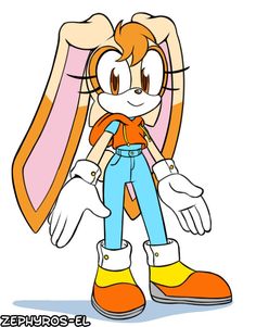 an image of sonic the hedge from sonic the hedge character in cartoon form with orange and blue