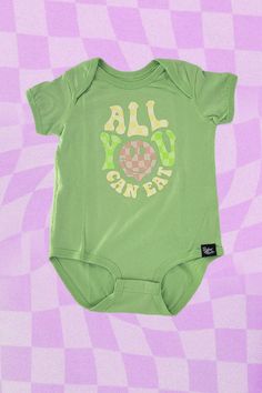 They're an endless pit, I tell ya! Match with mama... Super soft lime green shirt!Front says all you can eat and back says here for the. Make sure to check out the matching kids and adult tees!! Lime Green Shirts, Welcome To The Family, Green Shirt, All You Can, Life Size, Lime Green, Mom Life, Onesies, Baby Onesies