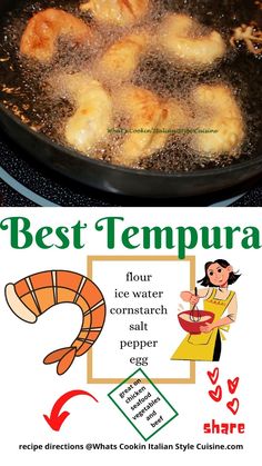 the best tempura recipe is shown in this advertiser's advertisement