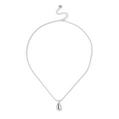 The Raindrop Essence Necklace features a stunning 925 sterling silver teardrop pendant on a delicate beaded chain coated in our 18K white goal vermeil. This minimalist design exudes sophistication and grace, making it a versatile accessory for any outfit. Add a touch of refined beauty to your collection with this exquisite necklace. * ＤＥＴＡＩＬＳ - Necklace Material: 925 Sterling Silver - Pendant Material: 925 Sterling Silver, 18K White Gold Vermeil - Measurements: Please refer to product pictures - Cascade Necklace, Detailed Necklace, Fashion Pendant, Teardrop Pendant, Fashion Jewelry Earrings, Product Pictures, Beaded Chain, Sterling Silber, Gift Necklace