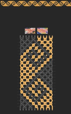 a black and yellow poster with an image of a large object in the middle of it