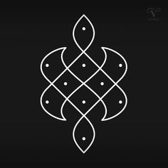 an intricate design on a black background