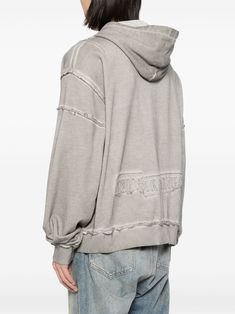 Find IZZUE Raw-cut Finish Hoodie on Editorialist. cloud grey cotton raw-cut finish two side slash pockets long sleeves ribbed cuffs and hem straight hem classic hood Alternative Streetwear, Grey Cotton, Grey Hoodie, Top Brands, Long Sleeves, Street Wear, Luxury Fashion, Grey, Long Sleeve