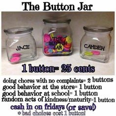 the button jar on facebook is shown with instructions to make it look like they have buttons in them