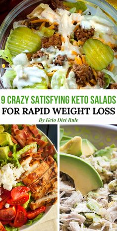 Keto Salad Recipes, Beach Recipes, Keto Salads, Keto Dishes, Salad For Lunch, Keto Salad, Low Carb Salad, Keto Ideas, Recetas Keto