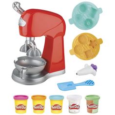 play - doh kitchen set with mixer, ice cream maker and other accessories for kids