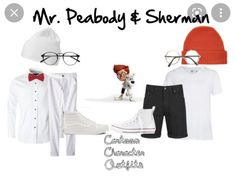 an image of a man's clothes and accessories for his character in the movie mr peddy & sherman