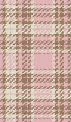 a pink and brown plaid fabric