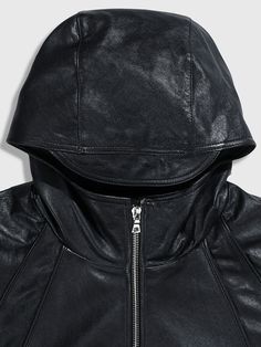 Editor's NotesThis is a leather jacket 86d that is made out of 100% authentic sheepskin leather. It can be styled with various items for a trendy and casual look.- Hoodie with guard- Raglan sleeves- Piping detailsMeasurements (in.)S / M / L- Shoulder + Sleeve Length: 31.69 in. / 32.09 in. / 32.48 in.- Chest: 26.77 in. / 27.56 in. / 28.35 in.- Length: 27.56 in. / 27.95 in. / 28.35 in.Composition & Care- Shell: Sheepskin 100%, Lining: Polyester 52% Viscose Rayon 48%- Refer to care labelDesigne Leather Jacket With Double-lined Hood, Leather Outerwear With Double-lined Hood, Leather Biker Jacket With Double-lined Hood For Fall, Winter Hooded Leather Jacket, Winter Leather Hooded Jacket With Double-lined Hood, Fitted Leather Hooded Jacket For Fall, Casual Fitted Leather Hooded Jacket, Luxury Leather Jacket For Fall, Fall Leather Biker Jacket With Detachable Hood