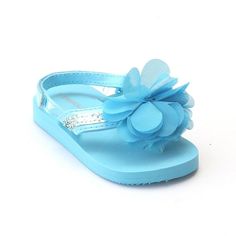 A cute pair of blue foam sandals for your little girl. Feature pretty flower accent with sequin design on the strap. They are the go to shoe for vacation and warm weather. Sizes 11-4 do NOT come with a back strap. Angel Baby Girl, Foam Sandals, Sequin Design, Pretty Flower, Leather Mary Janes, Navy Leather, Eva Foam, Ribbon Slides, T Strap