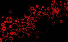 an abstract red and black background with circles