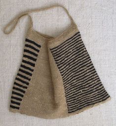 two pieces of cloth with black and white stripes